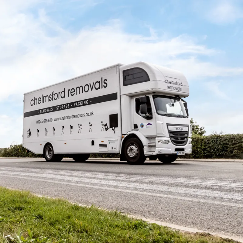 move-it-lorry-road Move It Removals Luton van on the road for a Canvey Island move