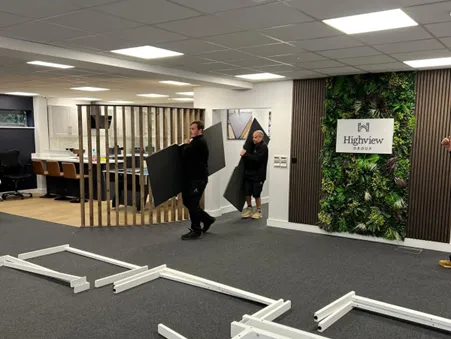 office-relocations-moveit2 Move It crew clearing an office unit on a Wickford business park
